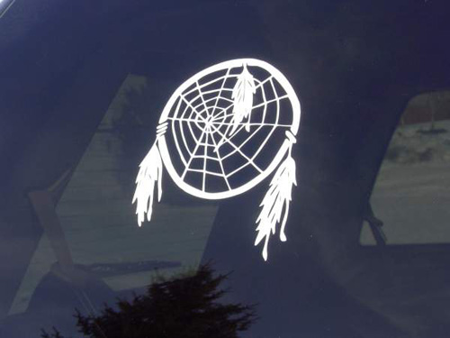 thumbnail image 2 of Cherokee Indian Native American Feather Decal Sticker For Car Truck Window Laptop 2 of 4