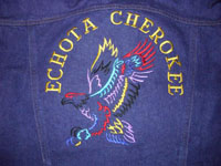 Echota Cherokee Eagle Denim Jacket